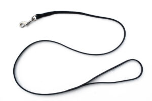 110cm (43") <br> Fine Black <br> Dog Lead