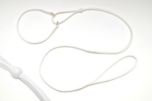 White <br> Fine Martingale with <br> White Round Slider